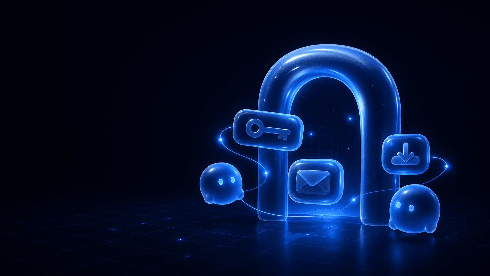 Soft secure customer portal access illustration
